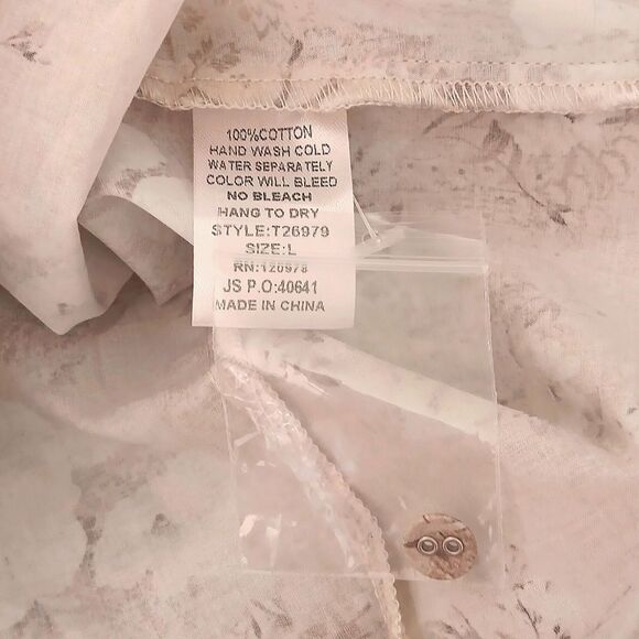 Enyro Softly Spoken Blouse. Retro. Cotton - Picture 12 of 13